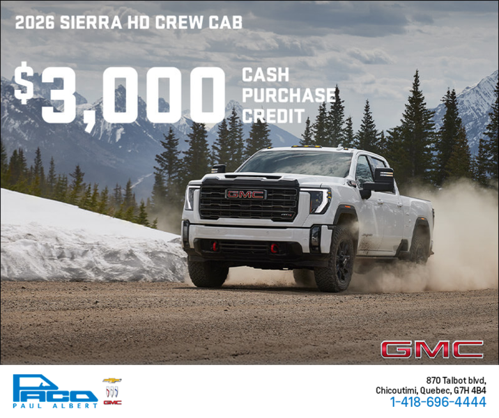 The 2026 GMC Sierra HD Crew Cab
