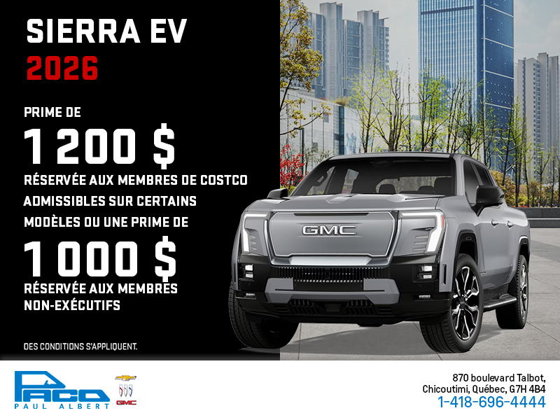 Le GMC Sierra EV 2026