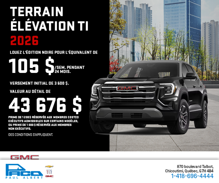 Le GMC Terrain 2026