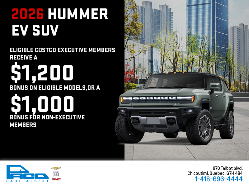 The 2026 GMC Hummer EV SUV