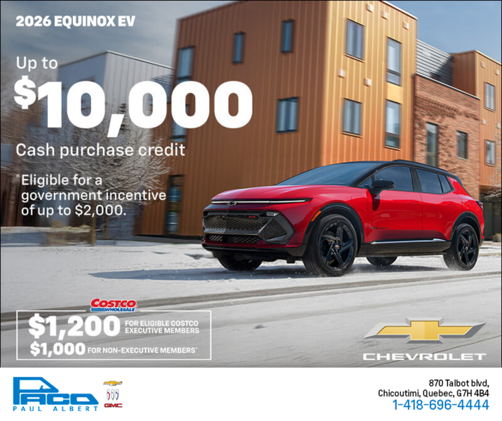Get the 2026 Chevrolet Equinox EV