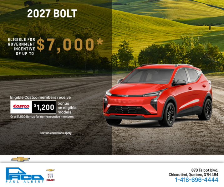 Get the 2027 Chevrolet Bolt