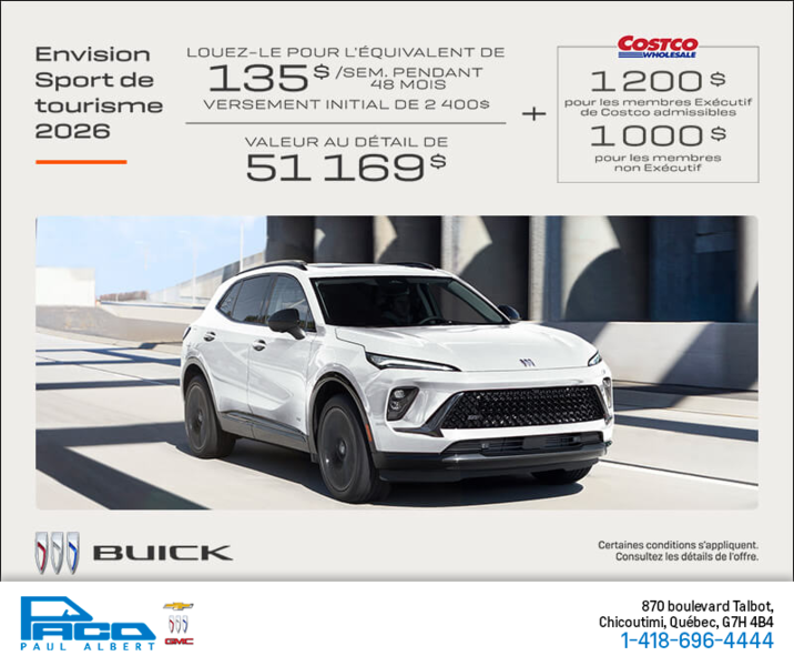 Procurez-vous la Buick Envision 2026