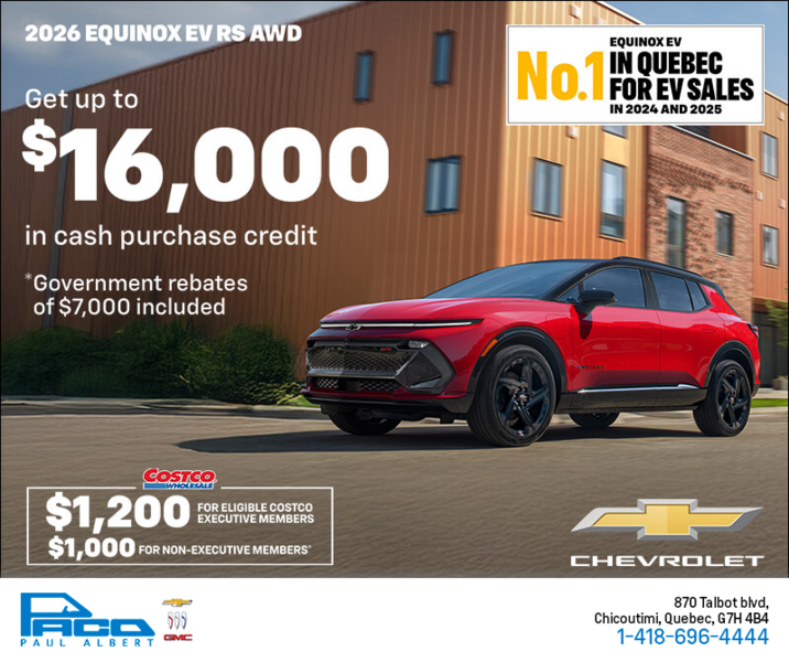 Get the 2026 Chevrolet Equinox EV