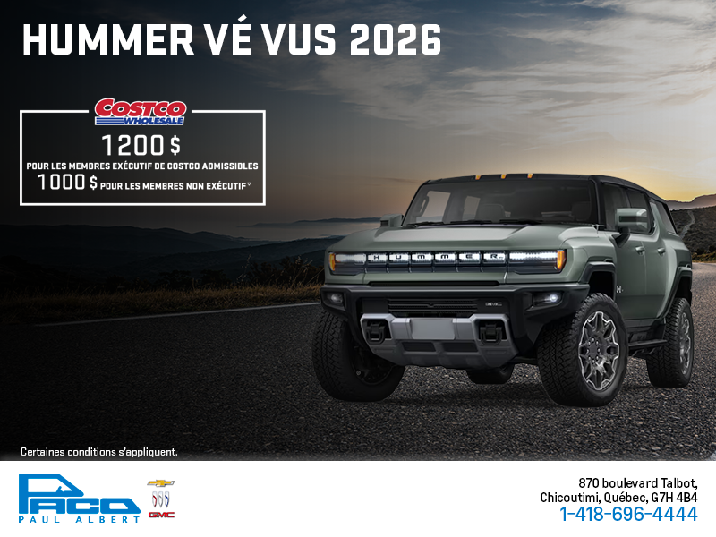 Le GMC Hummer VÉ VUS 2026