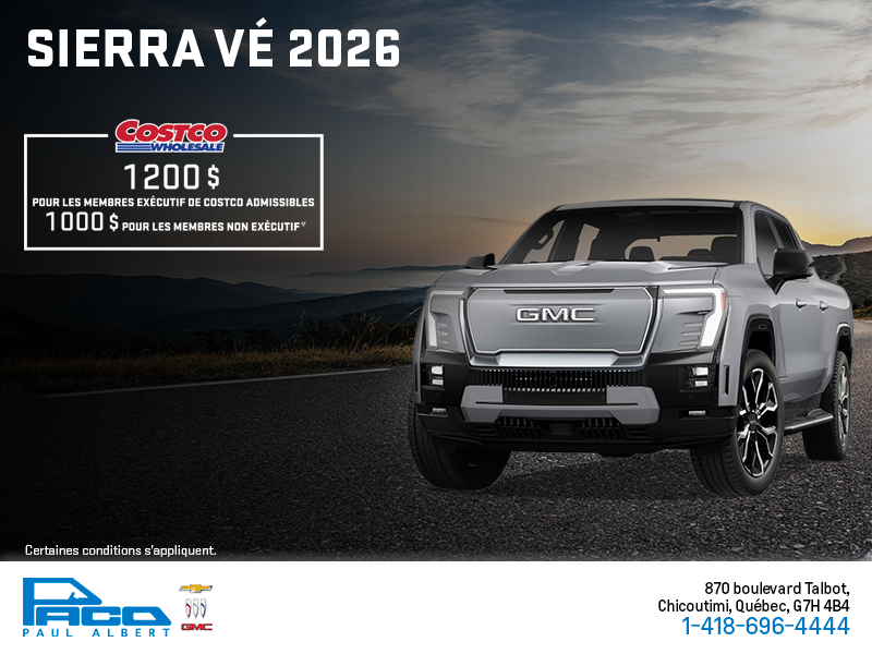 Le GMC Sierra VÉ 2026