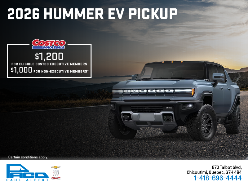 The 2026 GMC Hummer EV Pickup