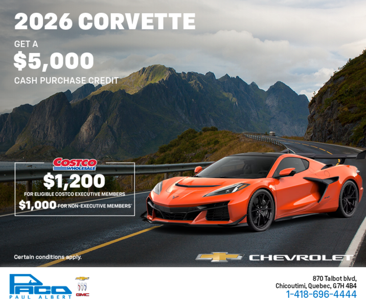 Get the 2026 Chevrolet Corvette