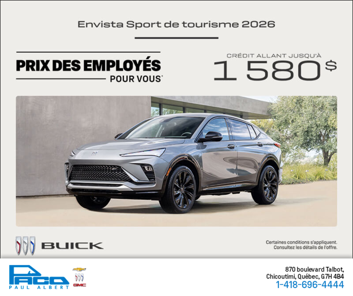 Procurez-vous la Buick Envista 2026