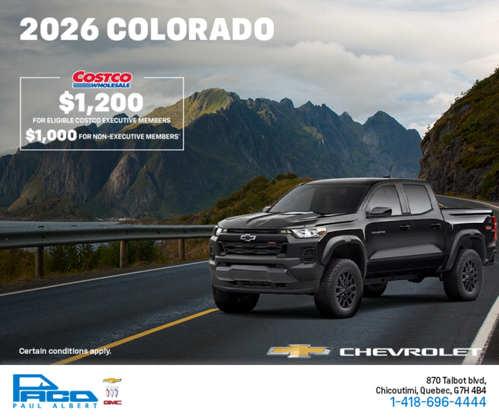 Get the 2026 Chevrolet Colorado