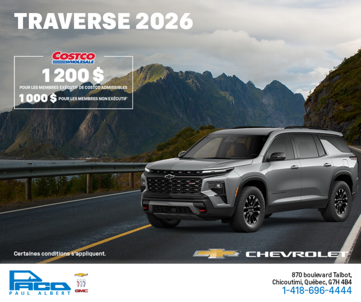 Le Chevrolet Traverse 2026
