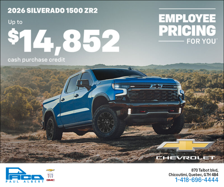 The 2026 Chevrolet Silverado 1500 ZR2