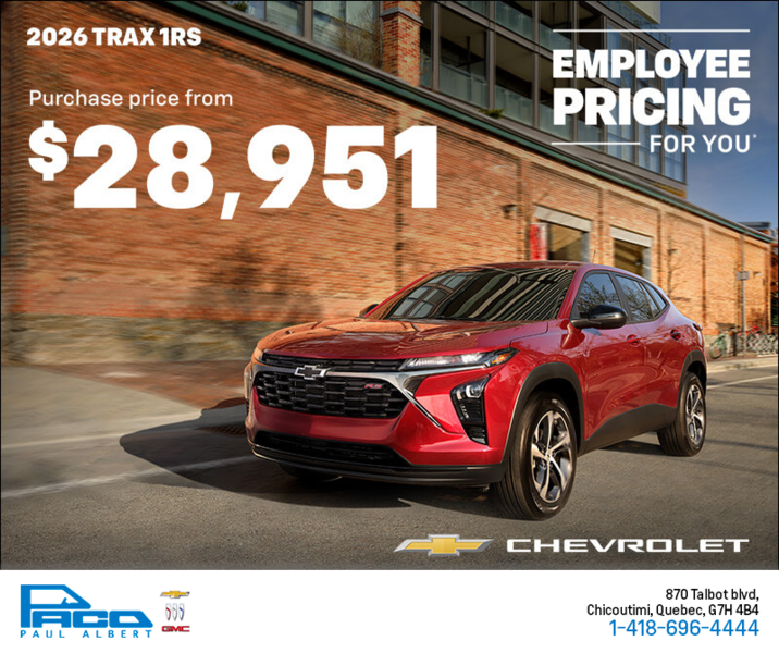 The 2026 Chevrolet Trax 2RS