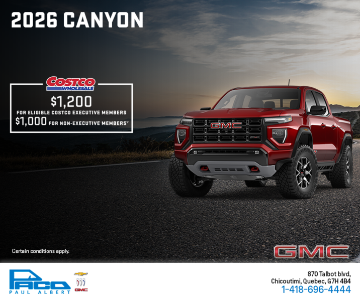 The 2026 GMC Canyon