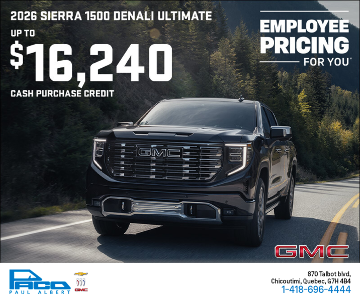 The 2026 GMC Sierra 1500 Denali Ultimate