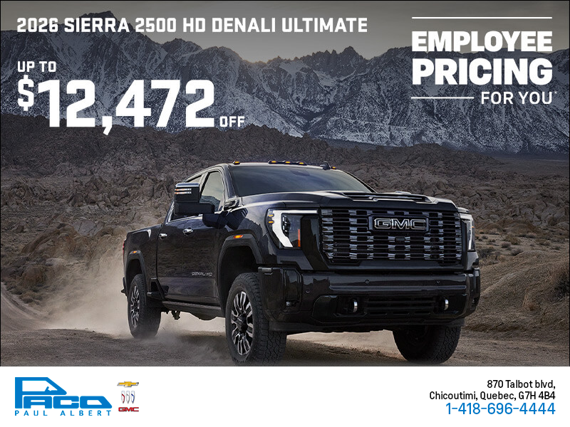 The 2026 GMC Sierra 2500 HD Denali Ultimate