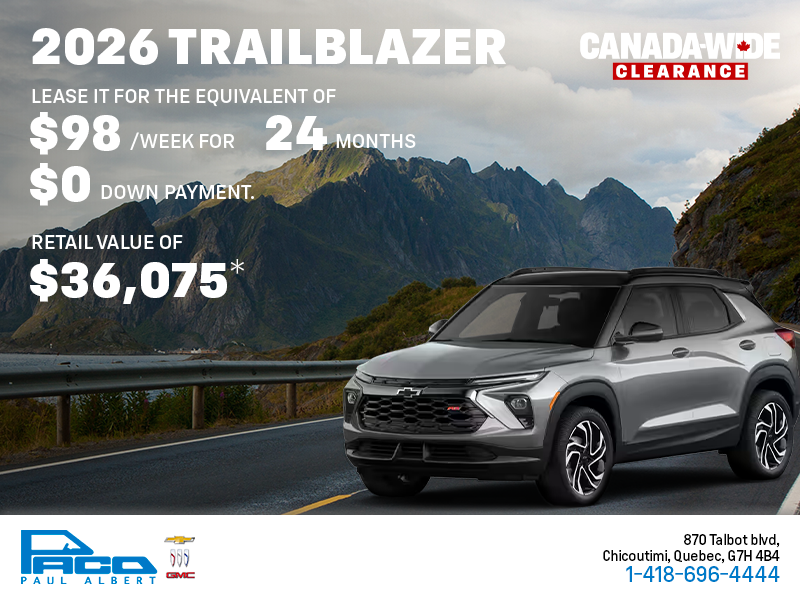 2026 Chevrolet Trailblazer