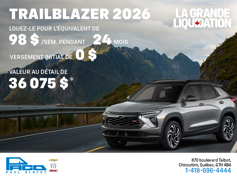 Chevrolet Trailblazer 2026