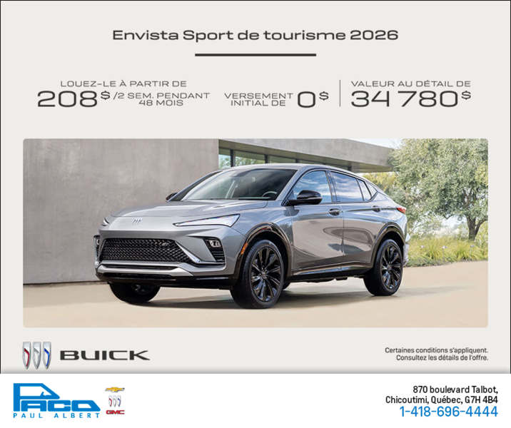 Procurez-vous le Buick  Envista
