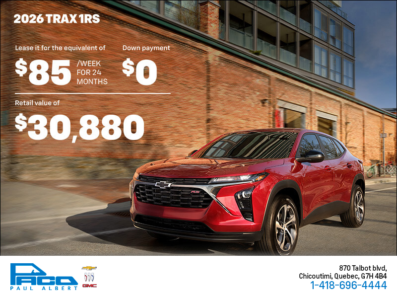 The 2026 Chevrolet Trax 1RS