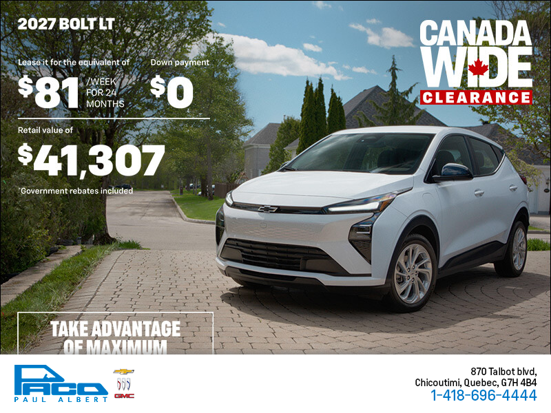 Get the 2027 Chevrolet Bolt LT
