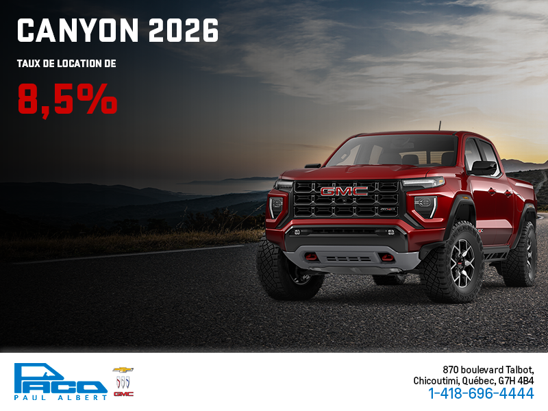 Le GMC Canyon 2026
