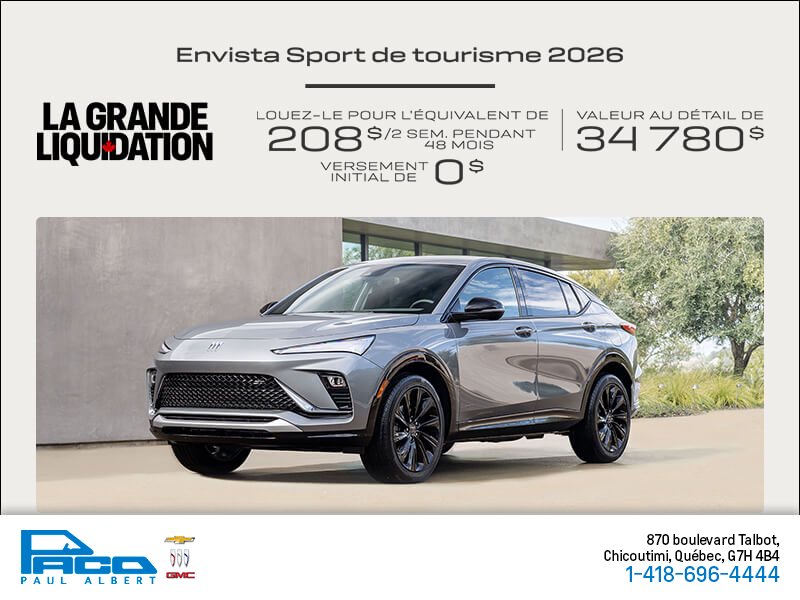 Procurez-vous la Buick Envista 2026