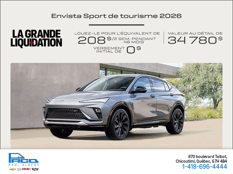Procurez-vous la Buick Envista 2026