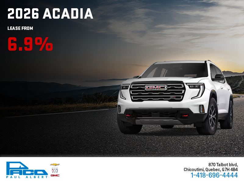 The 2026 GMC Acadia