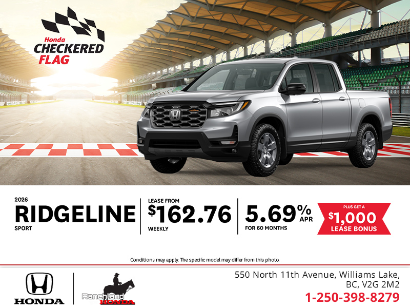 Get the 2026 Honda Ridgeline!