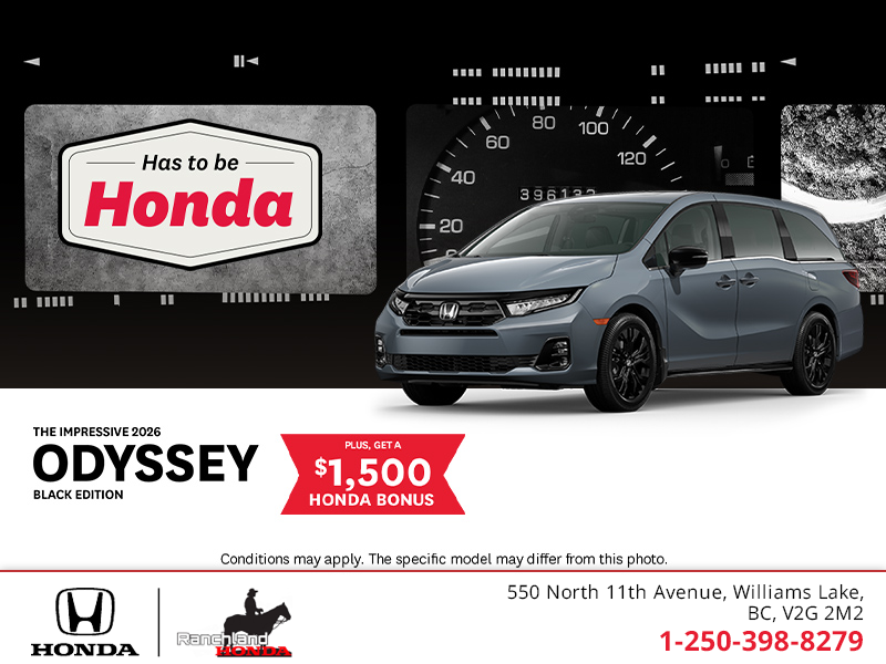Get the 2026 Honda Odyssey!
