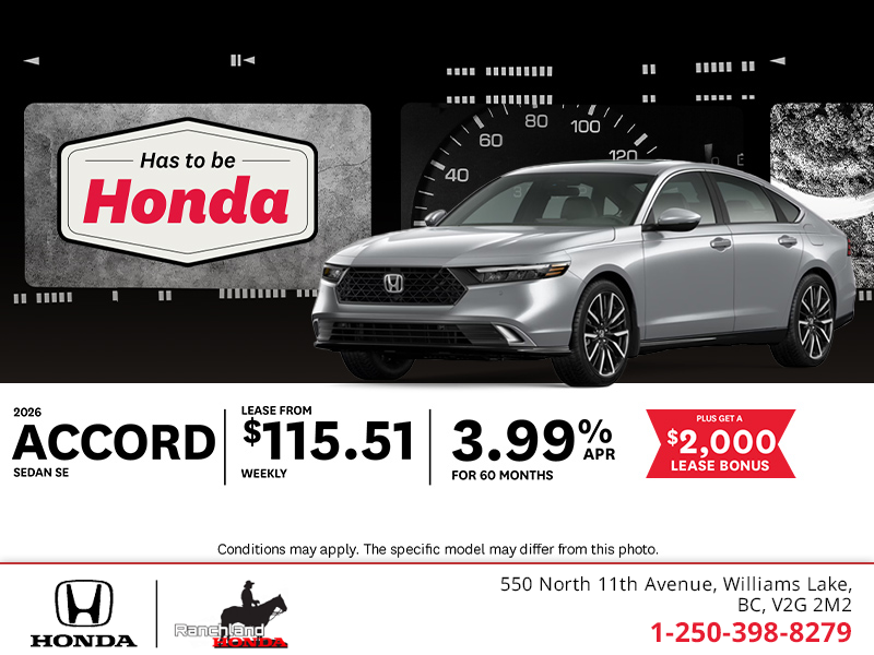 Get the 2026 Honda Accord!