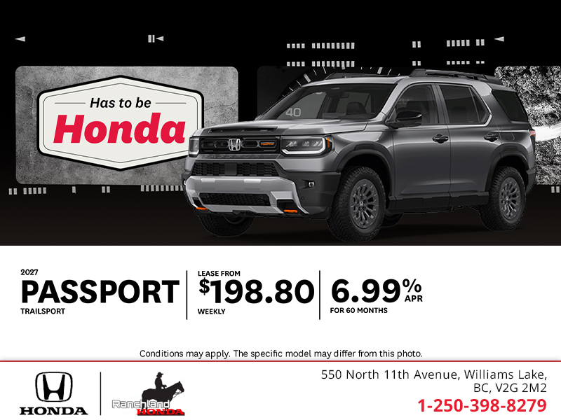 Get the 2027 Honda Passport!