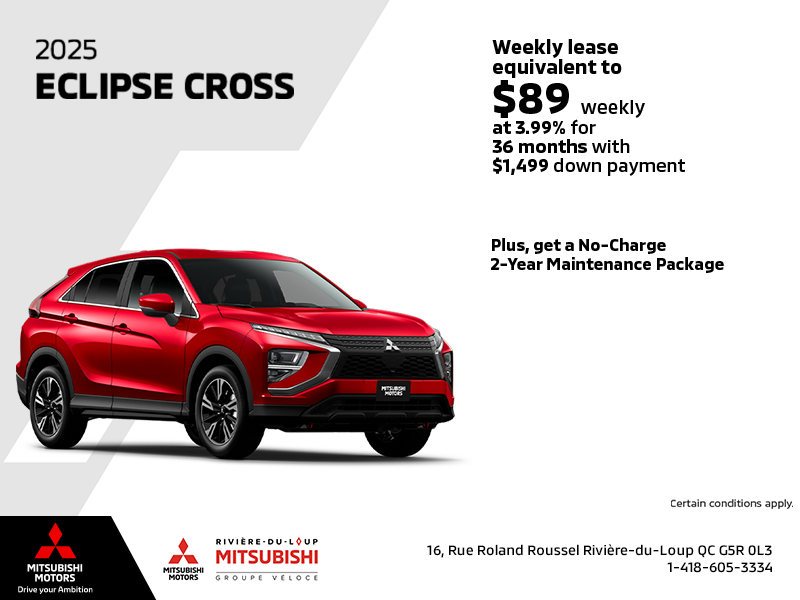 Get the 2025 Mitsubishi Eclipse Cross