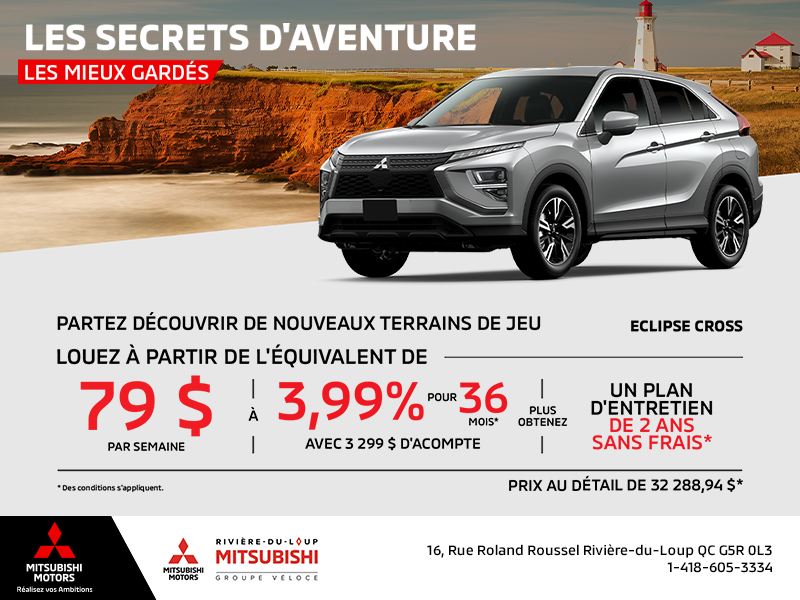Procurez-vous le Mitsubishi Eclipse Cross 2025