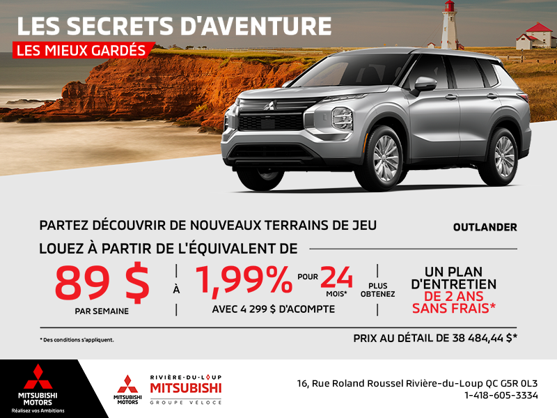 Procurez-vous le Mitsubishi Outlander 2025