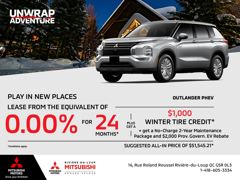 Get the 2025 Mitsubishi Outlander PHEV