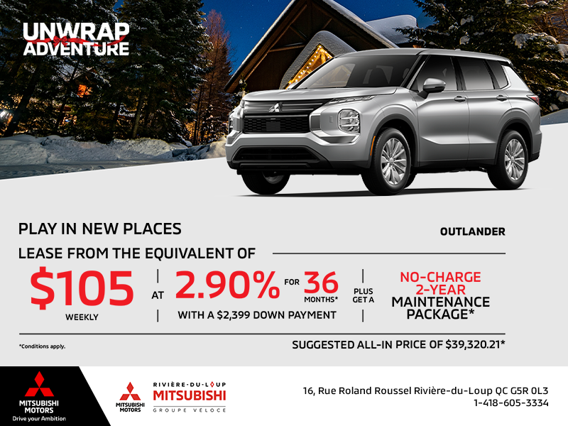 Get the 2026 Mitsubishi Outlander