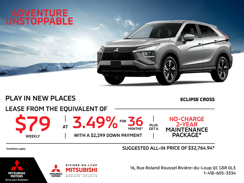 Get the 2026 Mitsubishi Eclipse Cross