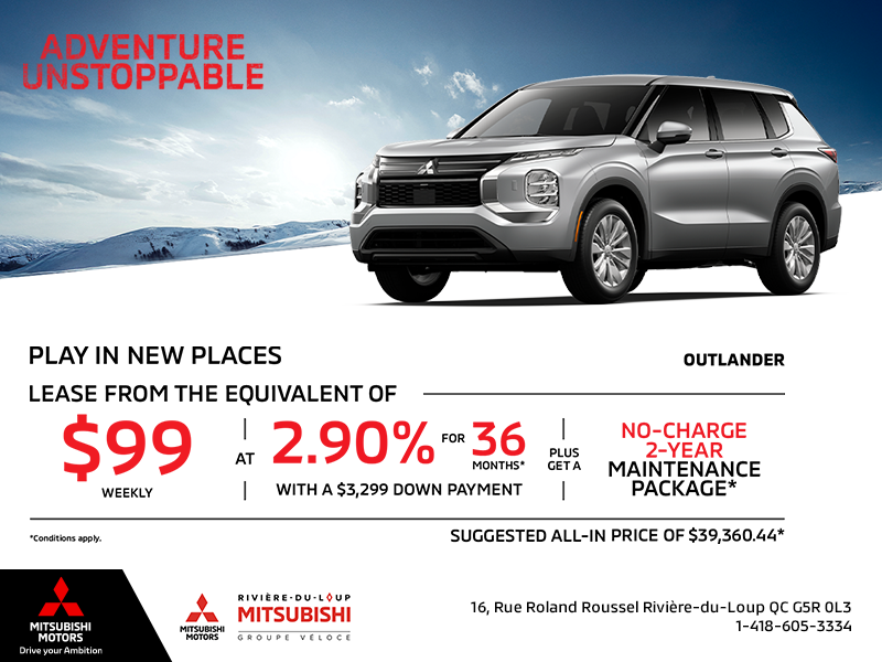 Get the 2026 Mitsubishi Outlander