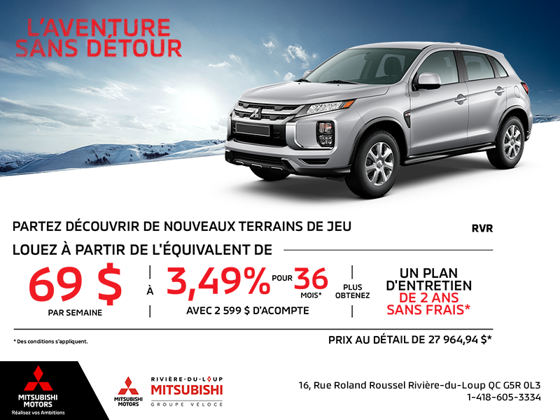 Procurez-vous le Mitsubishi Rvr 2026