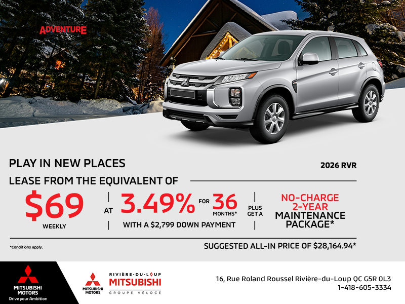 Get the 2026 Mitsubishi RVR