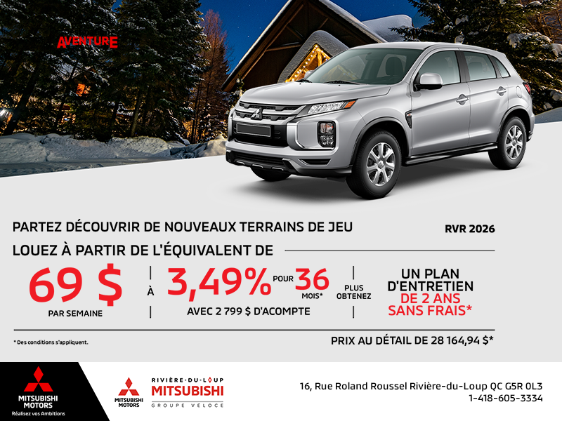 Procurez-vous le Mitsubishi RVR 2026