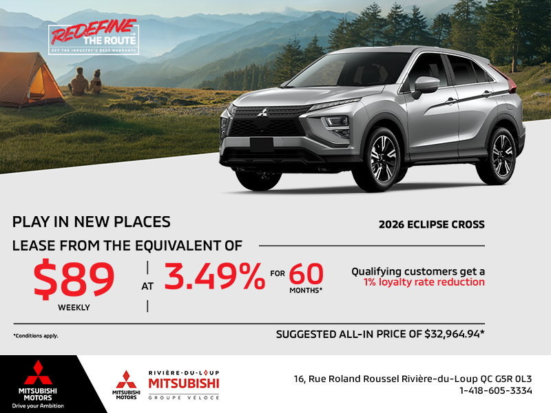Get the 2026 Mitsubishi Eclipse Cross