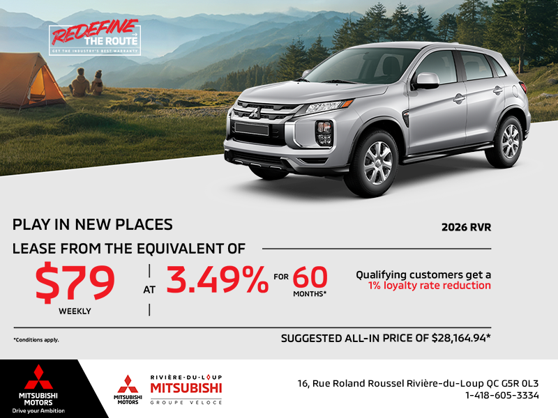 Get the 2026 Mitsubishi RVR