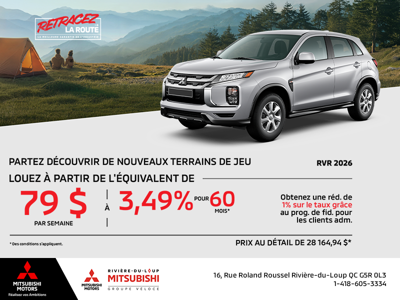 Procurez-vous le Mitsubishi RVR 2026