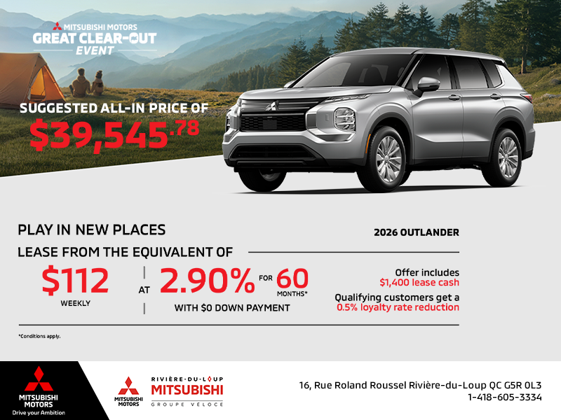 2026 Mitsubishi Outlander