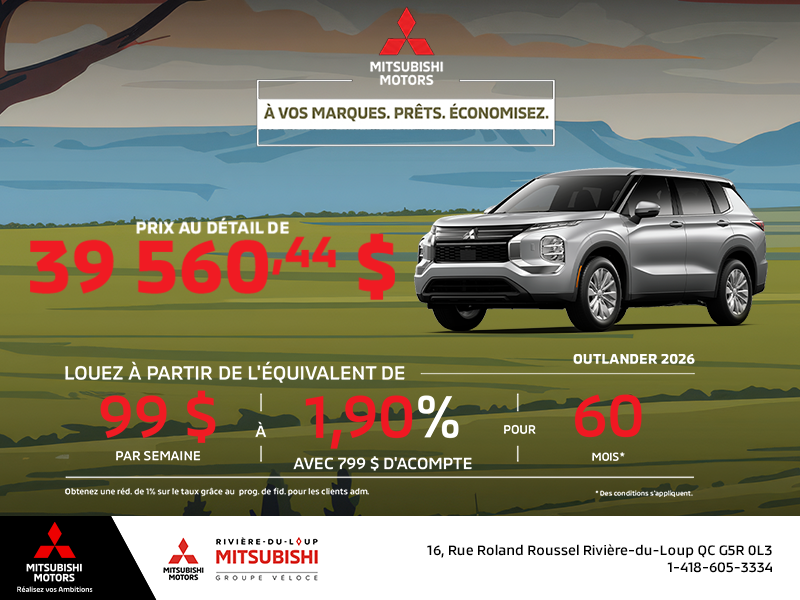 Mitsubishi Outlander 2026