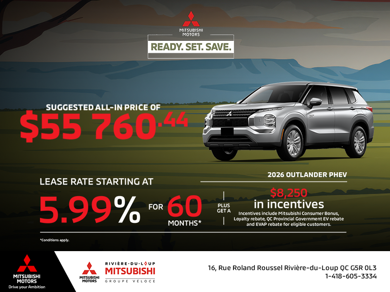 2026 Mitsubishi Outlander PHEV