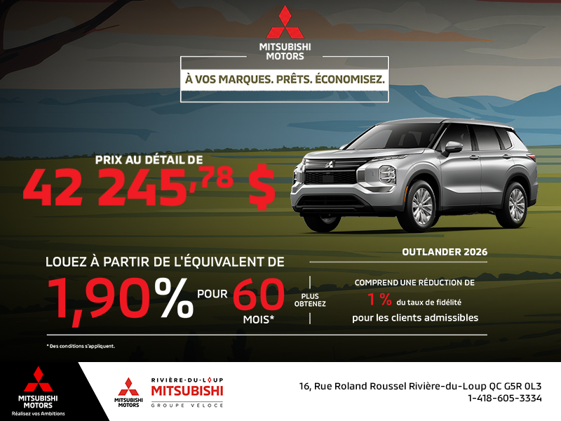 Mitsubishi Outlander 2026